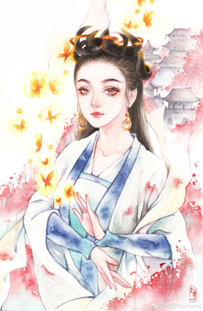 〔古风美人〕绘师：大花huamama