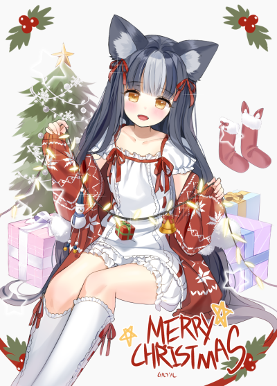 クリスマス
PixivID:66415165
画师:ムルプル