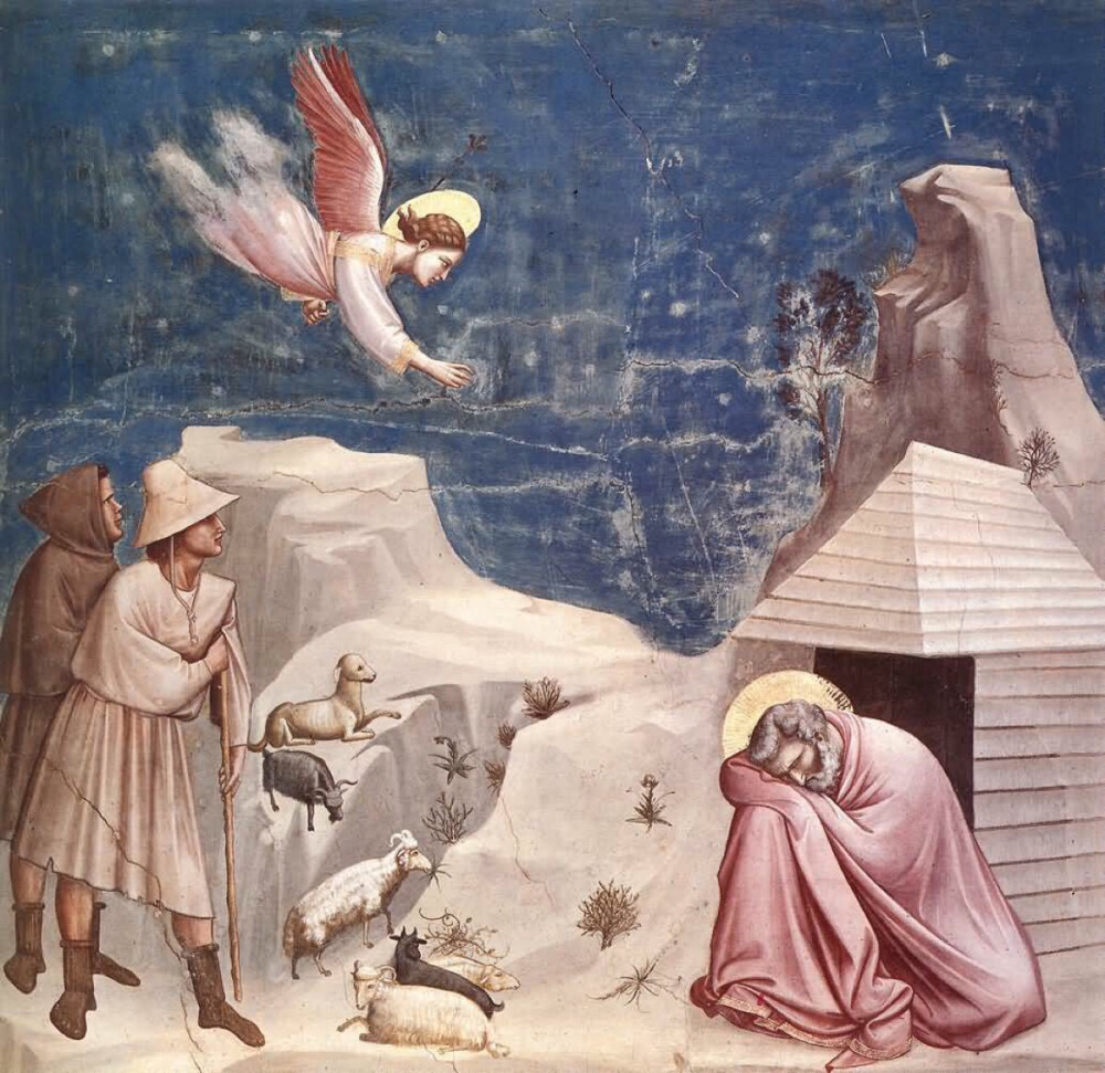 乔托·迪·邦多纳（Giotto di Bondone，约1267年－1337年1月8日) 意大利画家与建筑师，被认定为是意大利文艺复兴时期的开创者，被誉为“欧洲绘画之父”"西方绘画之父"。哥特式绘画在他手中达到顶峰，他集往日艺术之大成并注入全新的活力。他，承继古希腊和罗马，开创了文艺复兴，影响马萨乔、弗朗西斯科、达芬奇，米开朗基罗受他影响最大，西斯廷天顶画也是学习乔托湿壁画的结果。甚至19世纪的塞尚和20世纪的里维拉都要尊他为师。