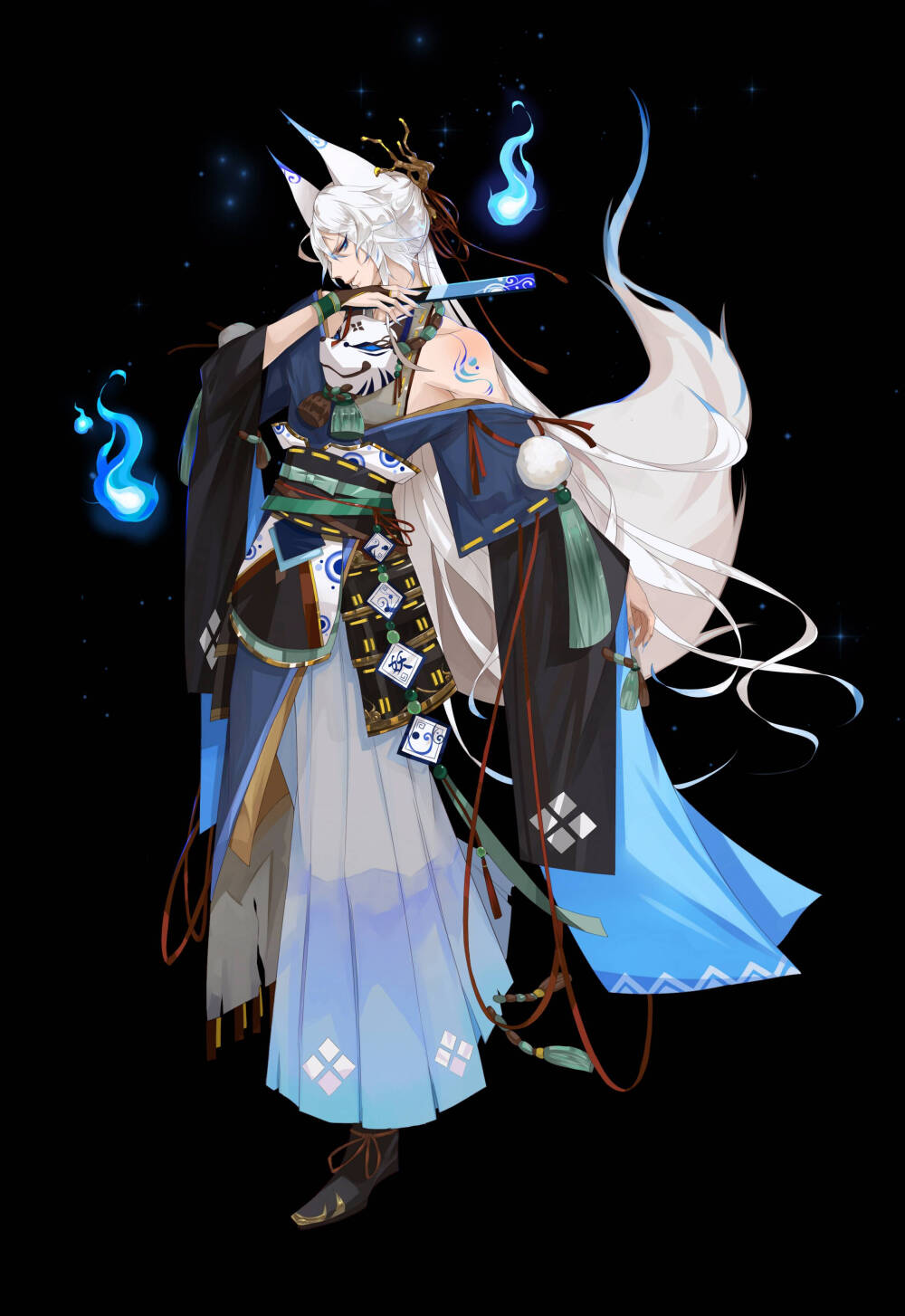 阴阳师绘图风洇荒芜妖狐妖邪魅生