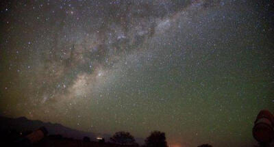 智利的阿塔卡马沙漠的星空