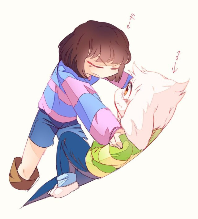 frisk（攻）x asriel（受）