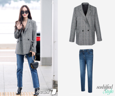 Jill+Stuart:
Grey+Checkered+Double+Breasted+Jacket+@+lfmall.co.kr+₩599,000
Cotton+Blend+Jeans+@+lfmall.co.kr+₩279,000