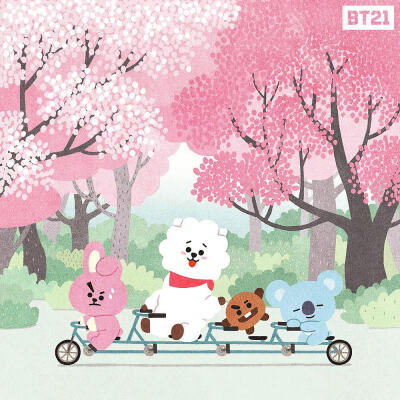 BT21
Van Koya RJ Shooky Mang Chimmy TATA Cooky