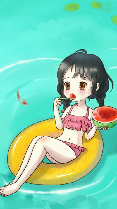 夏日清新女生壁纸