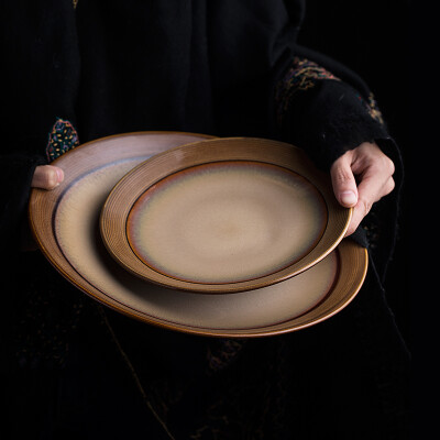 朵颐 日式创意陶瓷西餐意面盘牛排盘家用点心盘平盘早餐盘沙拉盘