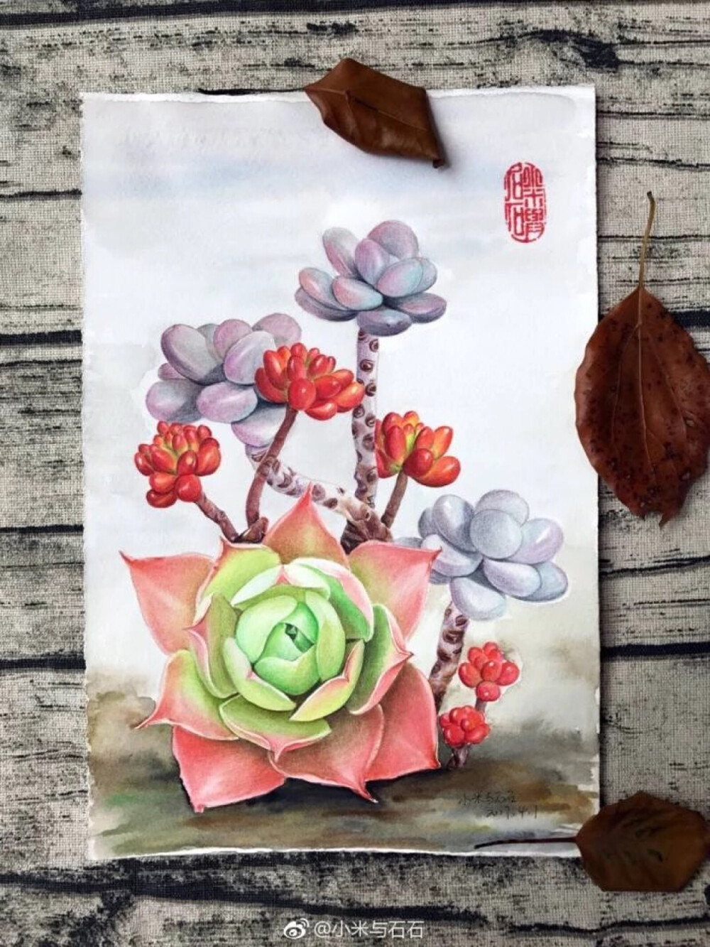 彩铅画