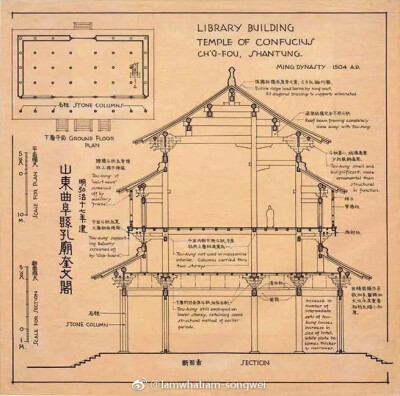 大师梁思成+北方古建手绘稿