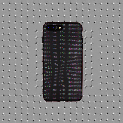 浪西天原创设计手机壳iphone7苹果手机壳迷幻飞错觉黑色全包软壳
