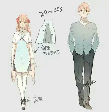 素材绘画jk校服