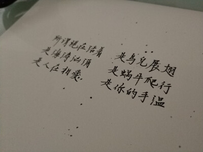 一些字句。