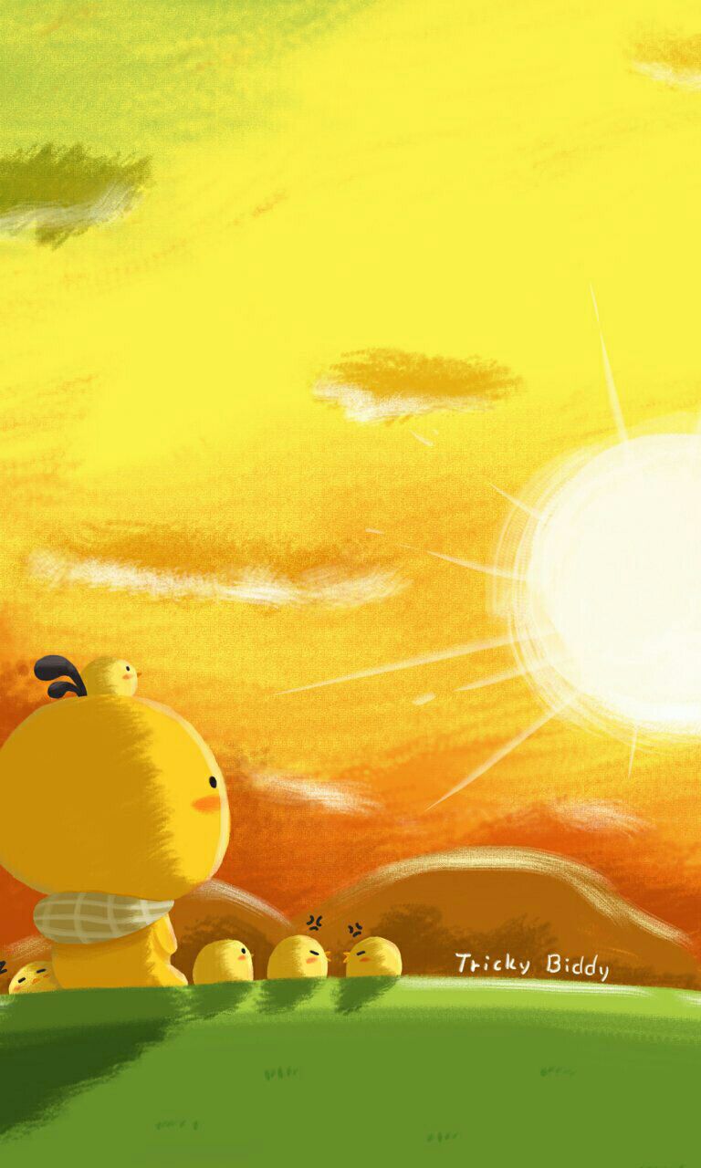 小黄鸭壁纸头像背景图