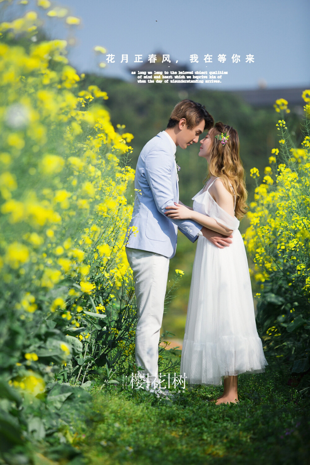 【樱花树婚纱摄影】——花海风格，佳能5D3