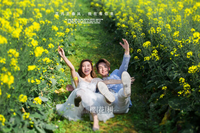 【樱花树婚纱摄影】——花海风格，佳能5D3