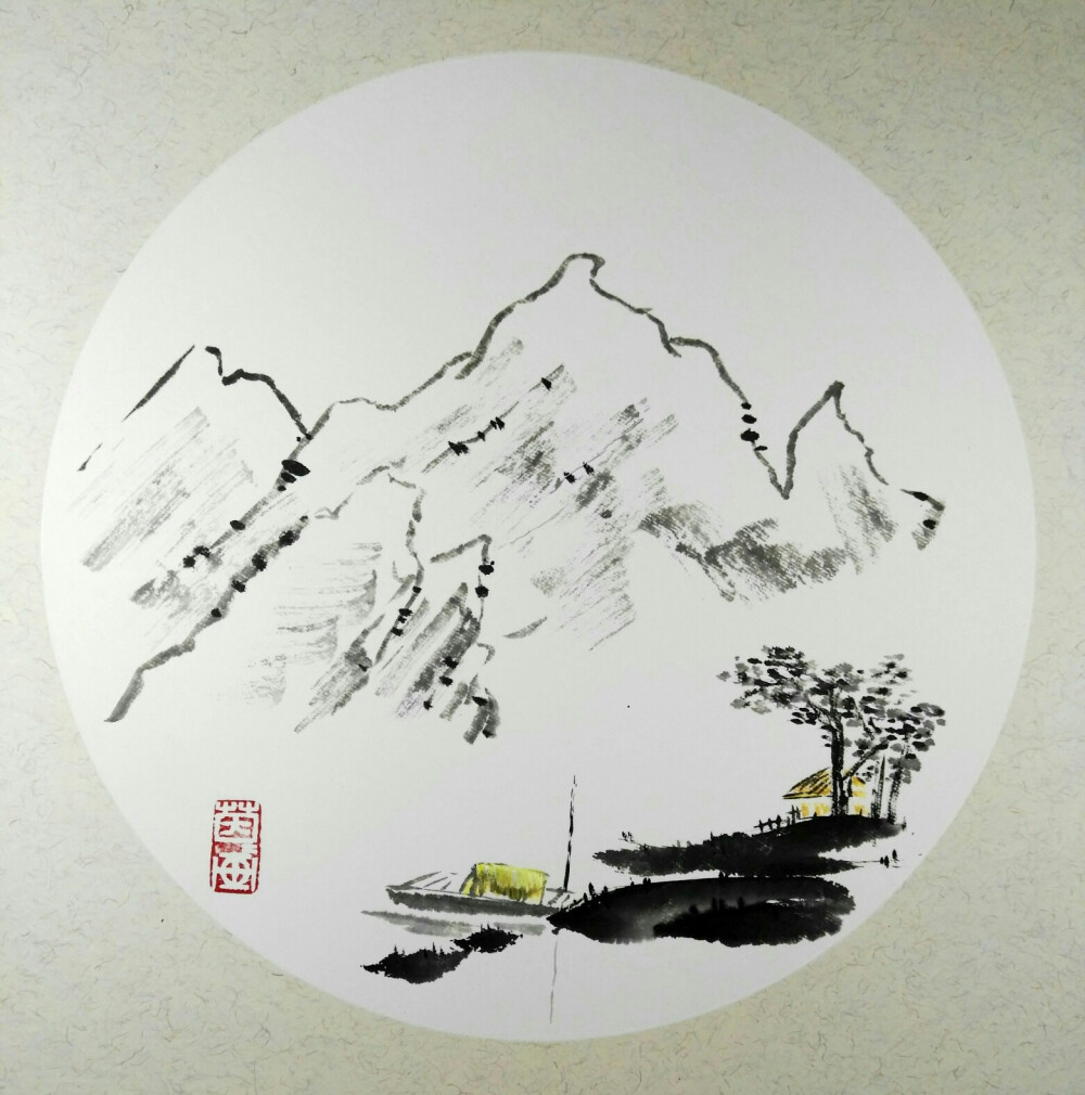 《水墨山水》