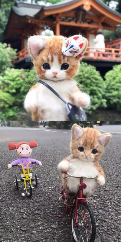 羊毛毡做的萌宠