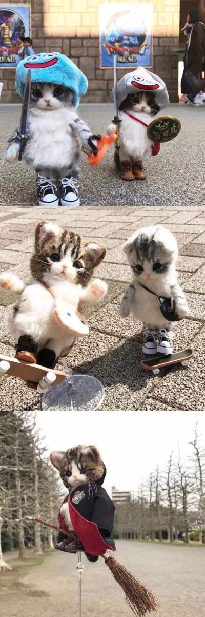 羊毛毡做的萌宠