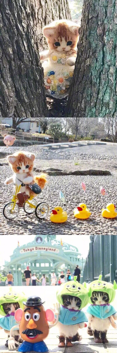 羊毛毡做的萌宠