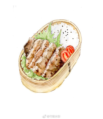 竹取水彩