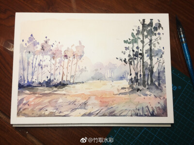 竹取水彩