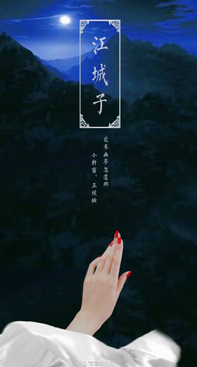 江城子（图：蒲草与狩月）