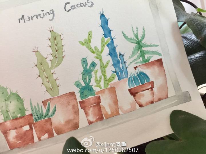 植物系小插画～ 【插画师：@silent风熏 】 ​​​