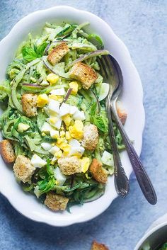 Avocado Pesto Healthy Pasta Salad | Food Fait...