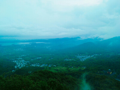 北高峰 阴雾