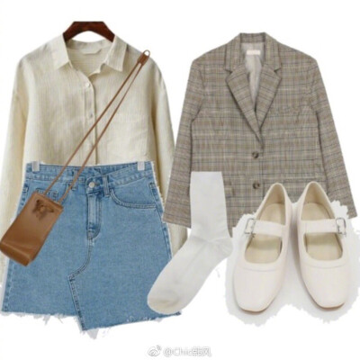 春秋女生衬衫搭配