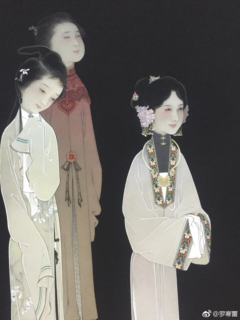 罗寒蕾工笔人物