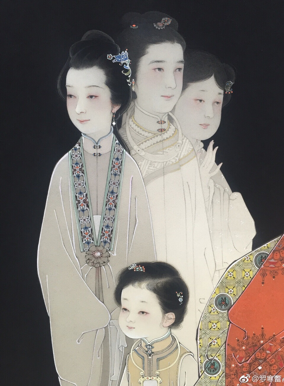 罗寒蕾工笔人物