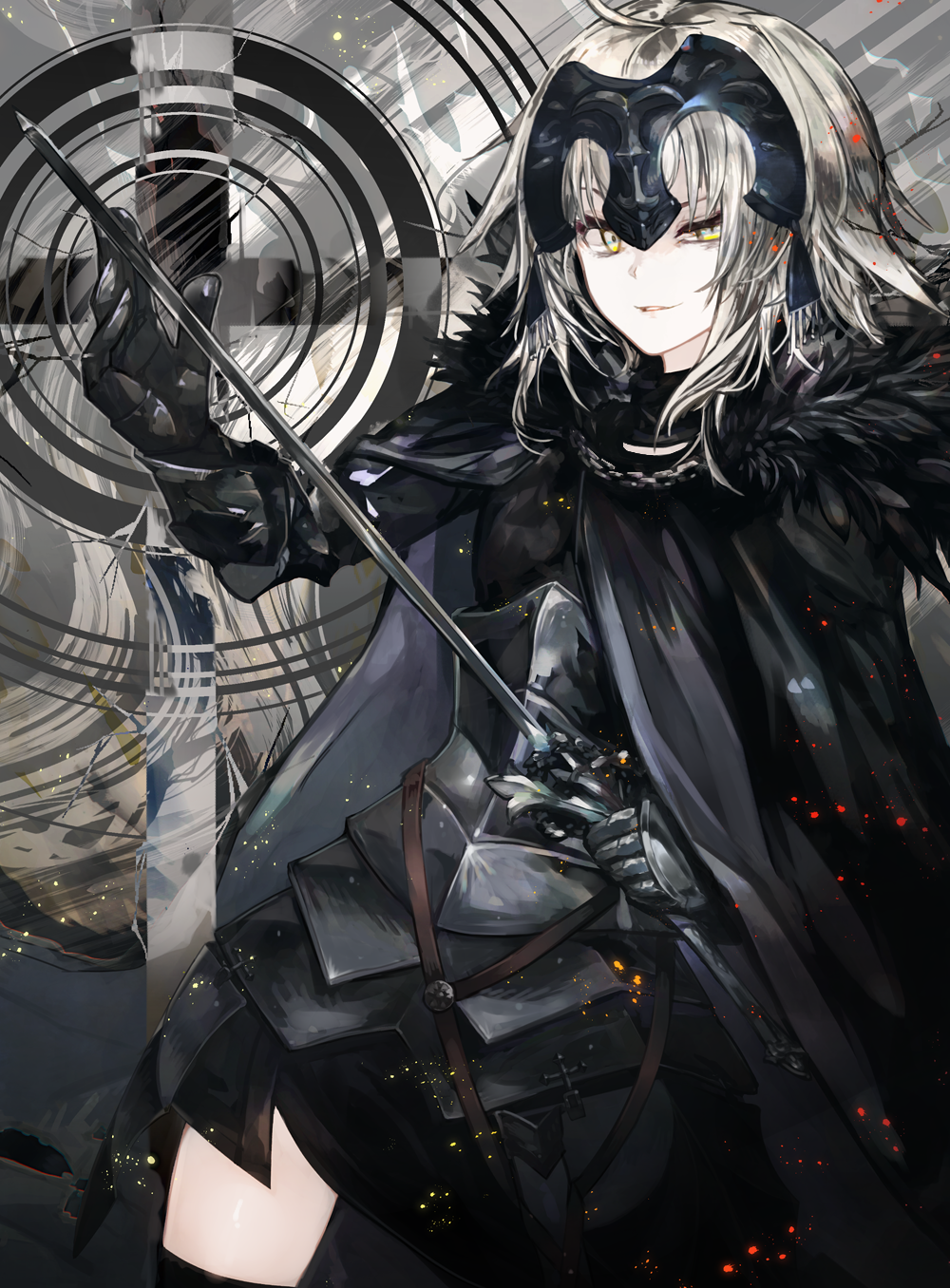 #fate# 黑贞
画师：久坂んむり