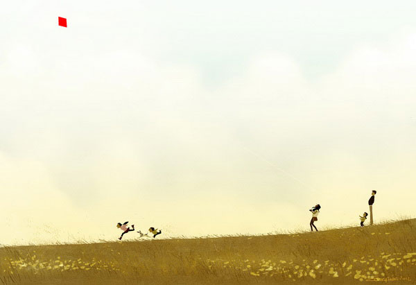 Pascal Campion，法裔美国人，插画师，现居旧金山，他的作品温馨浪漫，以轻盈温软的笔触刻画现代都市的优雅，少男少女间的浪漫，家庭的温馨，以及自然间的童真与快乐。