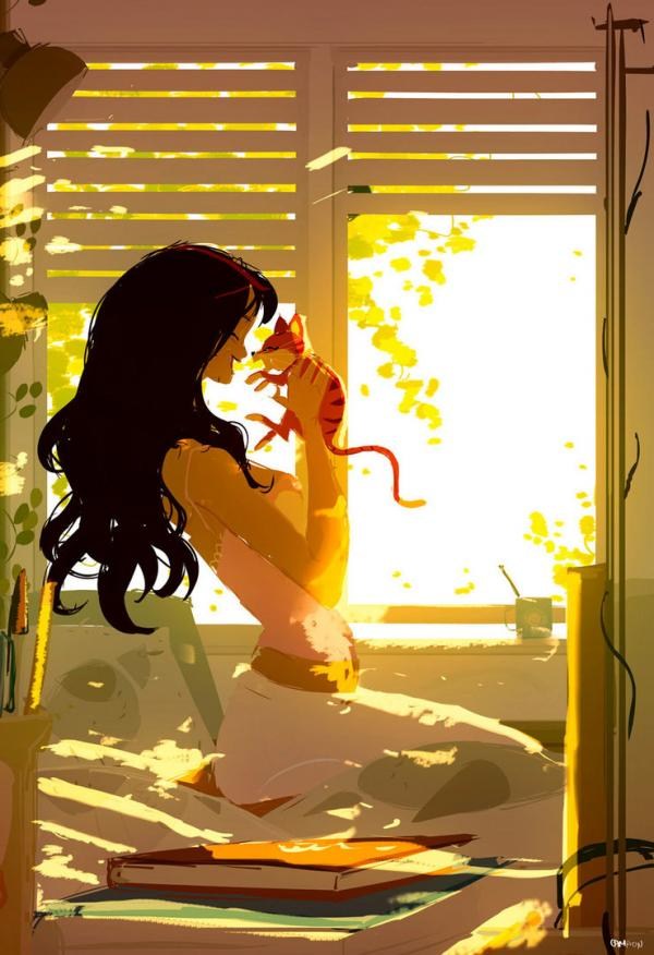 Pascal Campion，法裔美国人，插画师，现居旧金山，他的作品温馨浪漫，以轻盈温软的笔触刻画现代都市的优雅，少男少女间的浪漫，家庭的温馨，以及自然间的童真与快乐。