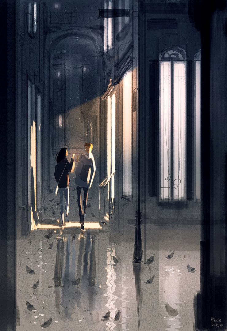 Pascal Campion，法裔美国人，插画师，现居旧金山，他的作品温馨浪漫，以轻盈温软的笔触刻画现代都市的优雅，少男少女间的浪漫，家庭的温馨，以及自然间的童真与快乐。
