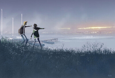 Pascal Campion，法裔美国人，插画师，现居旧金山，他的作品温馨浪漫，以轻盈温软的笔触刻画现代都市的优雅，少男少女间的浪漫，家庭的温馨，以及自然间的童真与快乐。