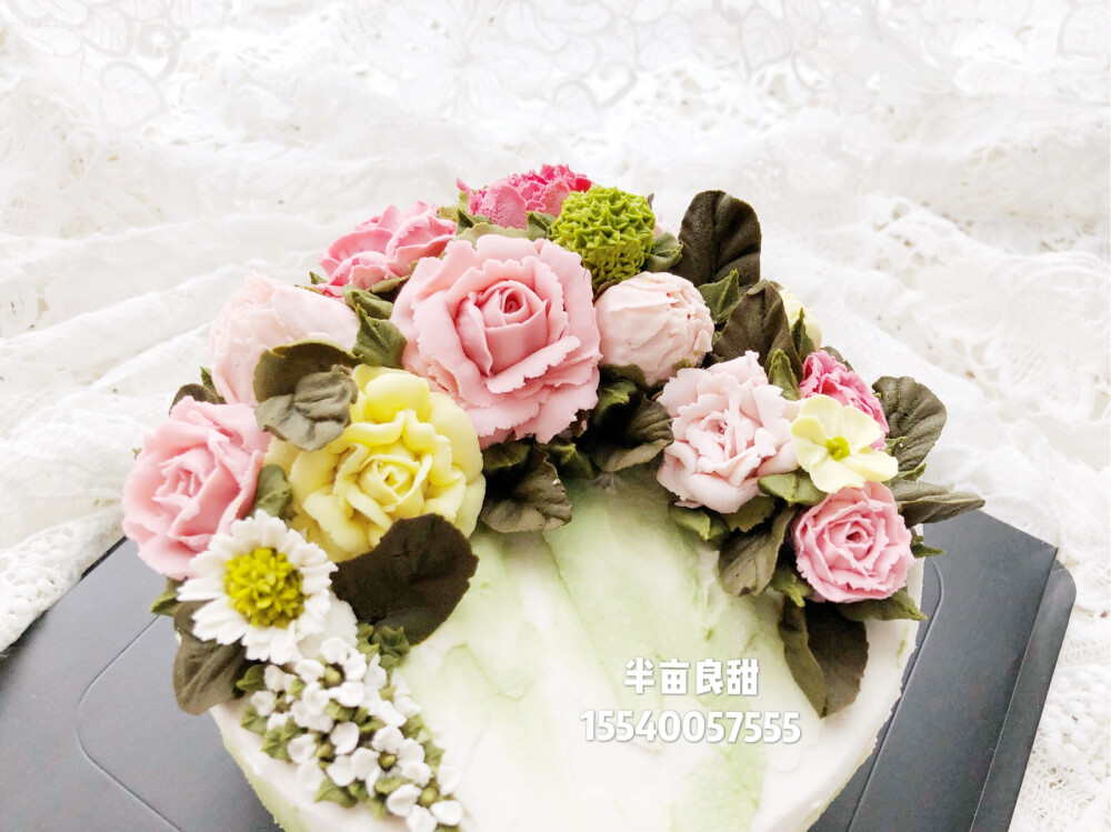韩式自然系裱花蛋糕