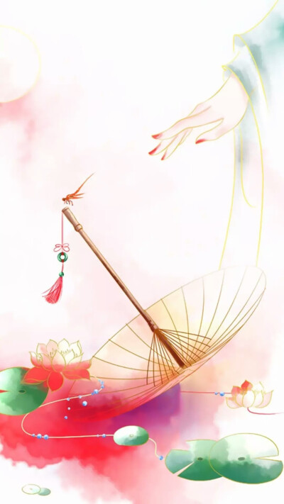 一尘不染――古风 油纸伞