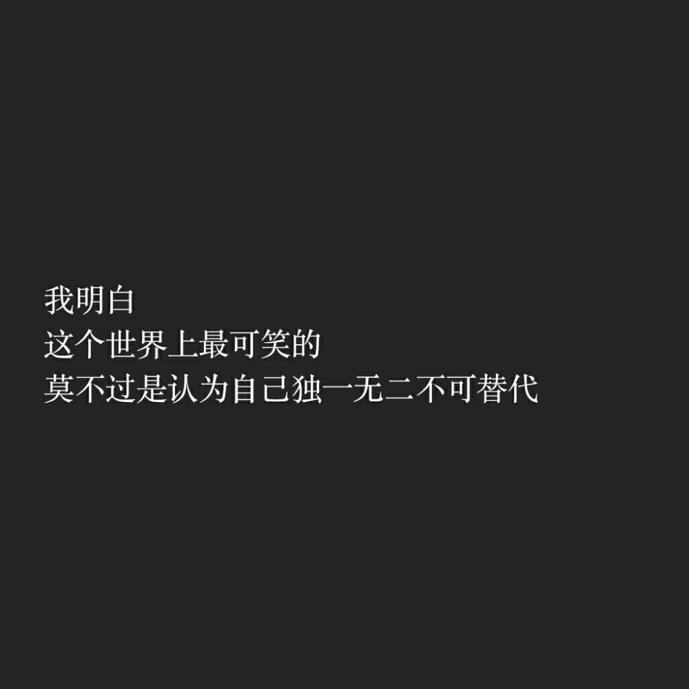 独一无二不可替代