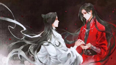 天官赐福 古风 花城 谢怜 画师见水印 侵删