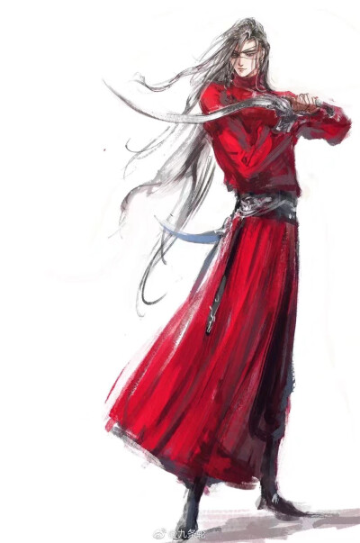 天官赐福 古风 花城 谢怜 画师见水印 侵删