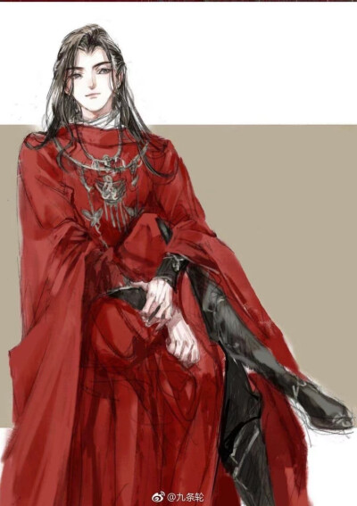 天官赐福 古风 花城 谢怜 画师见水印 侵删