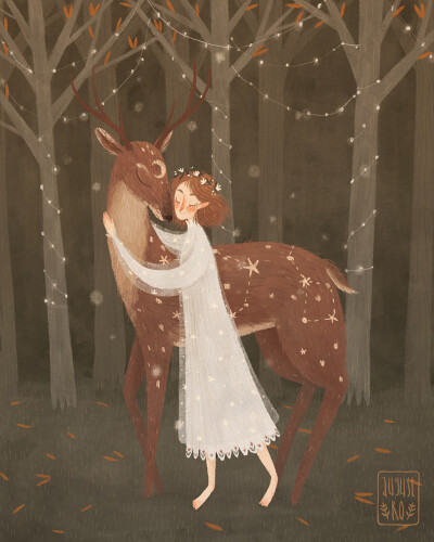 插画家August的笔下的童话故事。