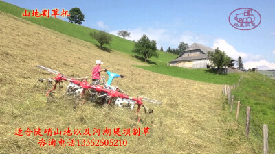 丘陵山地水草丰美，是发展畜牧饲喂的优质饲料，但苦于坡度太大，收割时安全无法保证，一直采用人工收割，效率低、成本高。这款进口的山地割草机适合陡峭山地割草作业，以及国内河湖堤坝杂草清理。