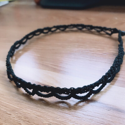 手工编织蕾丝choker