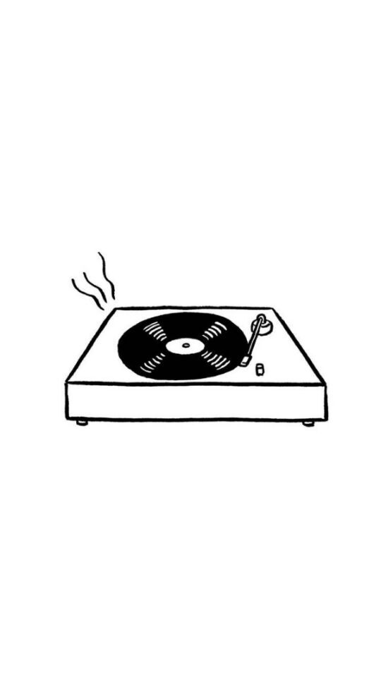 手帐，黑白壁纸，插画