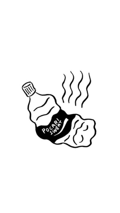 手帐，黑白壁纸，插画