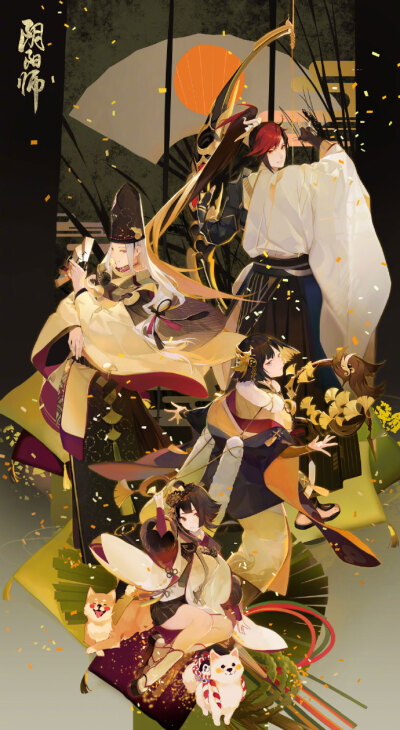 #阴阳师手游# ☆四主角新皮肤情报公开！ ☆箭羽冲破金云，飞凰衔来银杏。枫林深处，沉眠流金梦境。 ​​​​