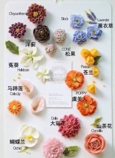 韩式裱花花型