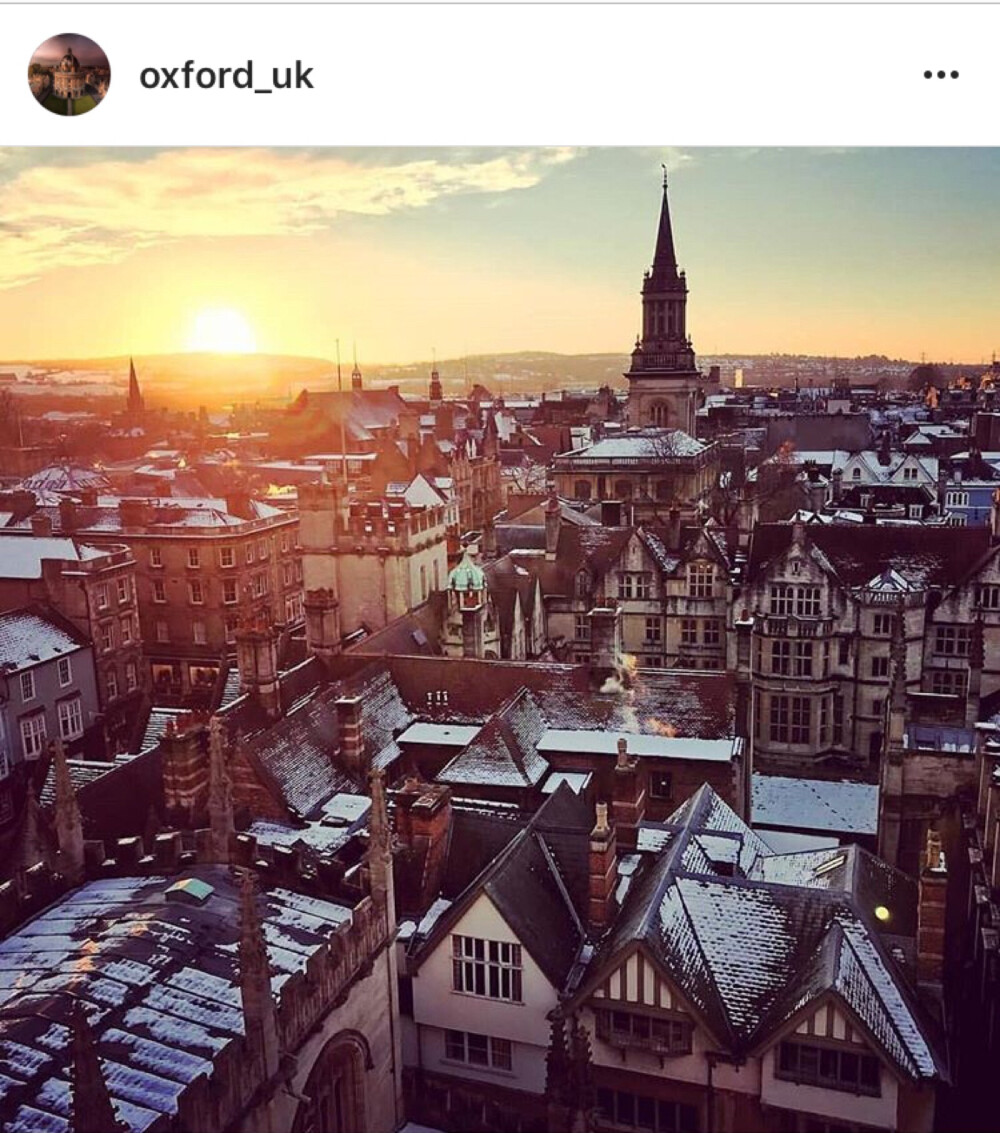 Oxford landscape
from Instagram